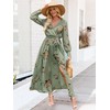ANRABESS Women’s Long Sleeve Floral Maxi Dress Boho Flowy Wrap