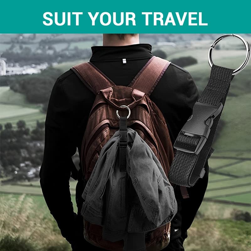 2 Pack Add a Bag Strap - Adjustable Suitcase Belt