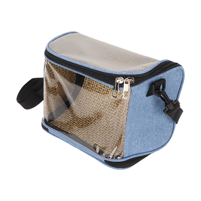 Bird Carrier Bag Transparent Portable Lightweight Breathable Parrot Travel Cage