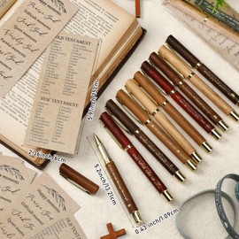 Sayglossy 60 Pcs Christian Church Gift Bulk Bible Verse Pens Christian Silicone Wristbands and Scripture Bookmarks Inspirational Religious Gifts for Sunday School Student Pastor Men Women Office