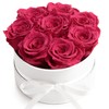 Rose Box Pink Round Infinity Roses - Flower Box 8
