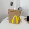 Fashion McDonald's Backpack with Unique Letter Print Starbucks Bag, Comfortable