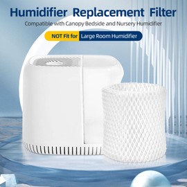 DerBlue 6 Pack Humidifier Replacement Filter Compatible with Canopy Bedside Humidifier and Nursery Humidifier,Wood Pulp & Paper Filter
