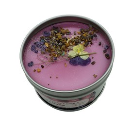 Jane Bernard Mulberry Scented Hand Poured Soy Blend Wickless Candle | 8 Ounce Tin | Complimentary Candle Warmer Included