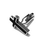 Kiola Designs Black Christian Cross Cufflinks