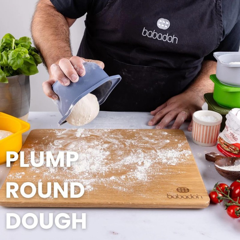 Babadoh BIG Silicone Pizza Dough Proofing Containers with Lids |