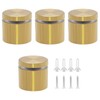 Bonsicoky 4 Sets Golden Stainless Steel Standoff Screws, Wall Mounting