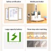 KISUFU Double Head LED Desk Lamp with Clock and Temperature