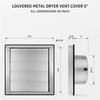 calimaero® VKE 5" Inch Dryer Vent Cover – Outdoor Stainless