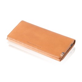 United Colors of Benetton Long Wallet, Italian Leather Wallet, Camel