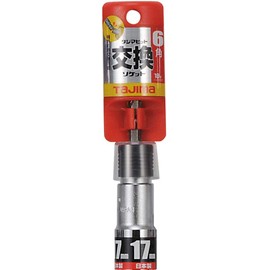Tajima BS17-6K Bit Replacement Socket for Impact Drivers, Hexagonal 0.7 inches (17 mm), 1 Piece