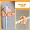 HOLIDYOYO 2pcs Funny Toe Toothbrush Holder with Suction Cup, Bathroom