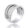 YVLSS Luxurious Sparkling Multi-Layer Ring | 925 Sterling Silver |