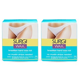Surgi Brazilian Microwave Hard Wax Kit 4 Oz, 2 Pack