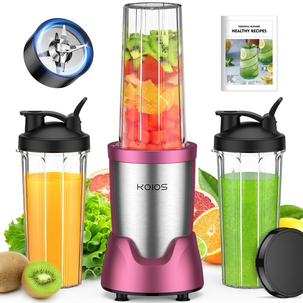 KOIOS Blender for Smoothies,Personal Blender for Shakes and Smoothies with