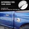 Chrome Fuel Tank Cap，Gas Door Cover for 2009–2017 Dodge Ram