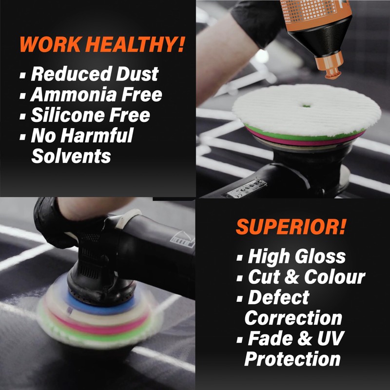 MINK METAL Clarity Compound Orange Polishing & Compounding Foam Pads,