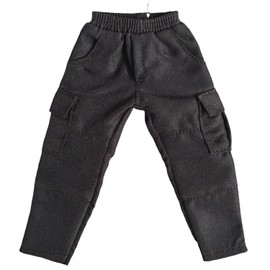 SSbeauty M 1/6 Custom Scale Cargo Pants for 12" Male Action Figure Doll Clothes Toy (Black)