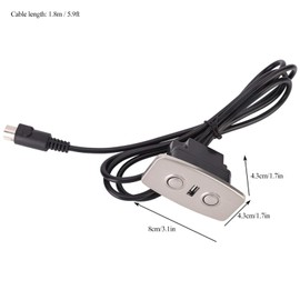 Electric Sofa Recliner Chair with 2 Buttons Hand Control with Dual USB Hand Control Replacement Part