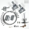 Garage Door Lock Kit, Complete Set with Spring Latch and