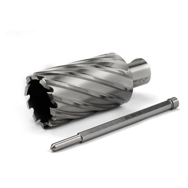 JESTUOUS Annular Cutter 3/4 Inch Weldon Shank 1-7/16 Cutting Diameter