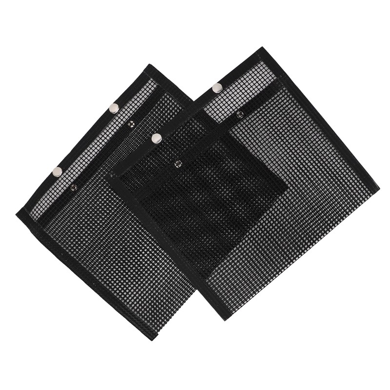 2 Pcs BBQ Mesh Grill Bags Reusable Glass Fibre Heat
