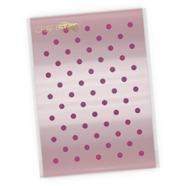CraftStar Mini Polka Dot Stencil - 5 mm or 7 mm Dot Pattern Craft Stencil