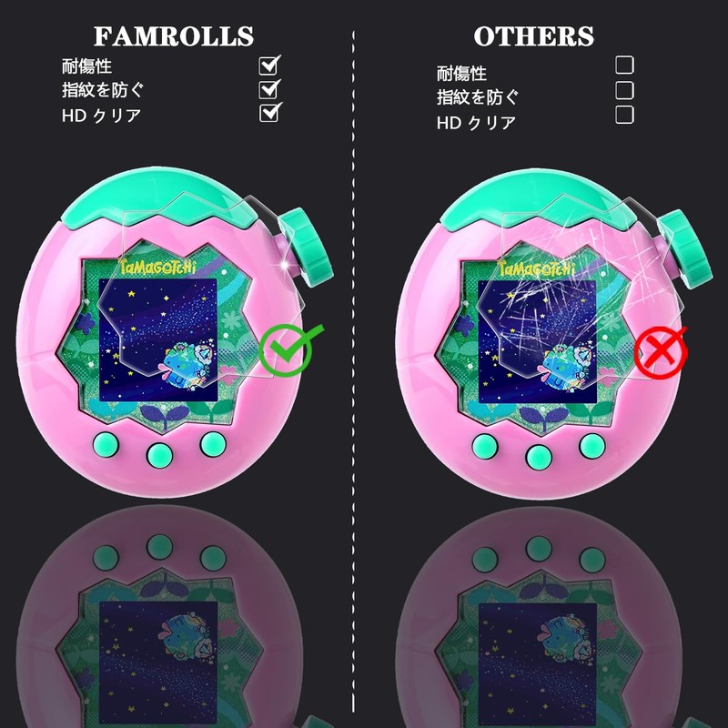 Tamagotchi Paradise 5-Piece Set, Compatible Tamagotchi Paradise Protective Film, Soft