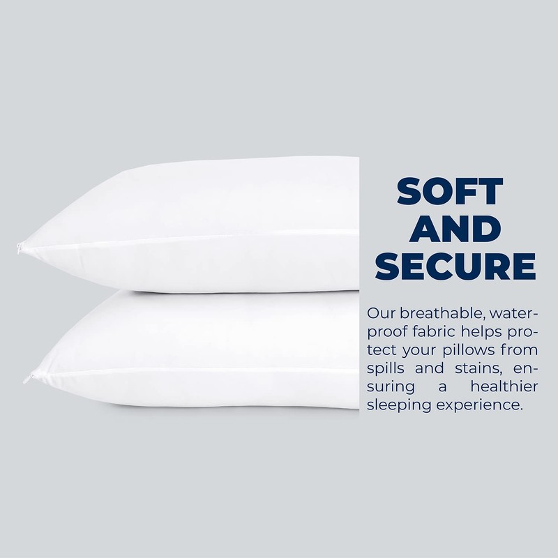 Karin Maki Standard Zippered Pillow Protectors Pack of 2 100%
