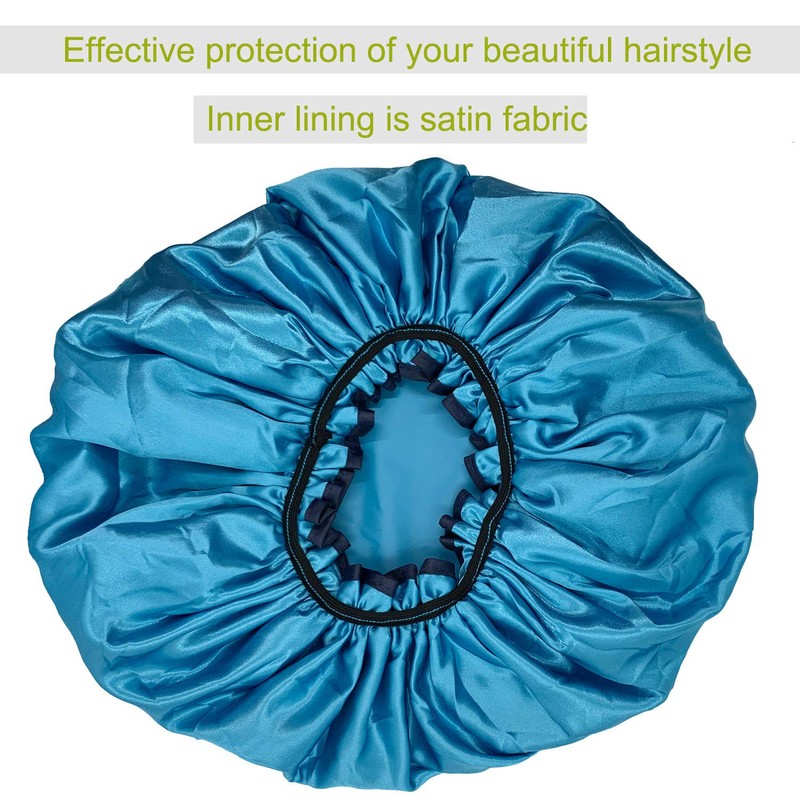 ELEBOX Premium Collection Super Jumbo Shower Cap for Braids Double-Layer