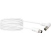 Schwaiger KVKW50 532 Angled Antenna Cable 75db 5 m White
