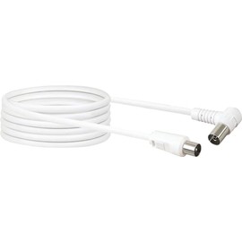 Schwaiger KVKW50 532 Angled Antenna Cable 75db 5 m White
