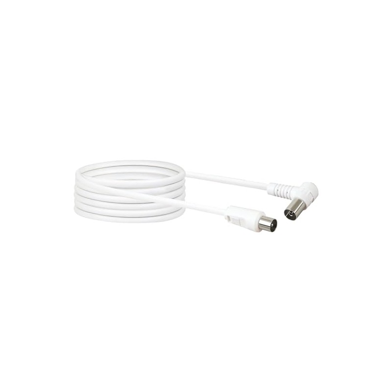 Schwaiger KVKW50 532 Angled Antenna Cable 75db 5 m White