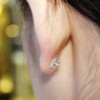 Earring Backs Clutches,Stainless Steel Butterfly Square Earring Safety Backings Pads