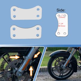 Motorcycle Front 21" Wheel Fender Risers Lift Brackets fits for Harley Davidson Touring Electra Glide Street Glide Road Glide Road King Models 2014-2025 (Chrome)