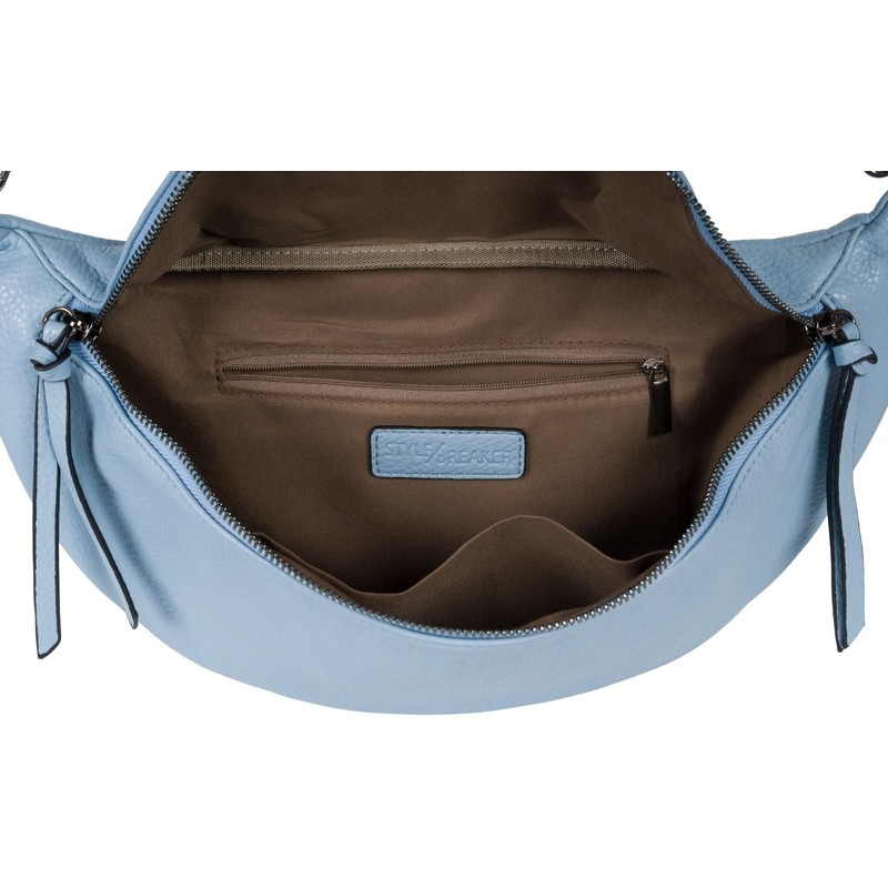 styleBREAKER Women's Half Moon Crossbody Shoulder Bag, Removable Adjustable Shoulder