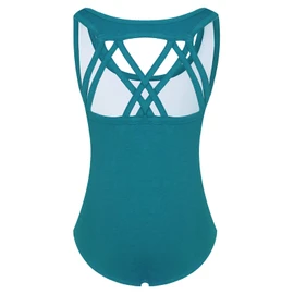 Phineein - Maillot de gimnasia sin mangas para niñas - Unitards atléticos cruzados para niños, verde azulado, 12-14years