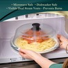 Le’raze Tall Glass Microwave Splatter Cover for Food - Cookware