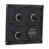 Rocker Switch Panel 3 Gang LED Waterproof DC12V‑24V with Display