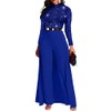 IWFEV Fashion Plain Full Length Patchwork Overlay Sequins Women's Jumpsuit