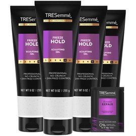 TRESemme Hair Gel, Mega Control 4-Pack, 24H Frizz Control + Keratin Repair, Instant Recovery Mask