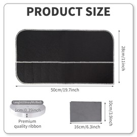 TANEMUDO 14 Pcs Anti Tarnish Silver Storage Bags with 2 Ribbons, 3 Silver Polishing Cloths, Anti Tarnish Flatware Protector Bags Felt Flatware Organizer for Kitchen Cutlery Utensils