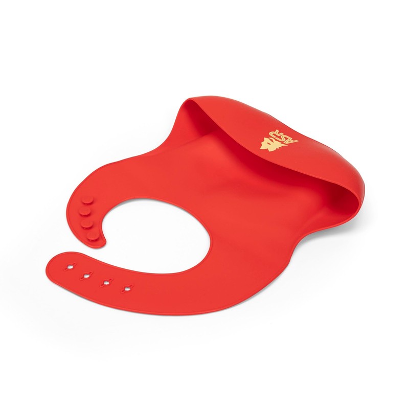 CHAPS Merchandising GmbH Unisex Baby Bib, Red, One Size, red