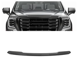 HECASA Front Upper Hood Molding Trim Compatible with 2021-2024 GMC Yukon XL Replacement for 84341123 GM1235133 Hood Panel Moulding ABS Plastic (Glossy Black)