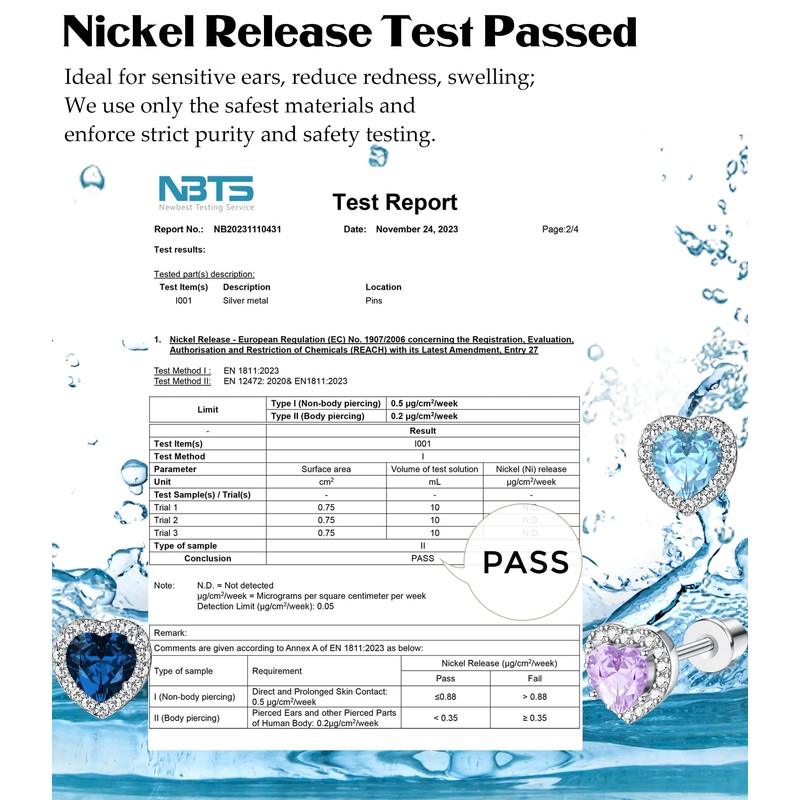 THUNARAZ Hypoallergenic Birthstone Stud Earrings for Women Butterfly Flower Heart