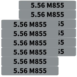 12 Pack Miaozhun 5.56 M855 Magazine Marking Bands 5.56 Caliber Identification (Gray-Black)