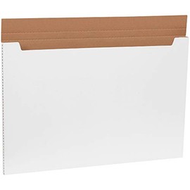 Great Box Supply 36 x 24 x 1' White Jumbo Fold-Over Mailers