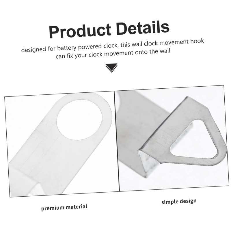 OATIPHO Quartz Movement Hanger, 5 Pieces Watch Hooks Clock Replacement