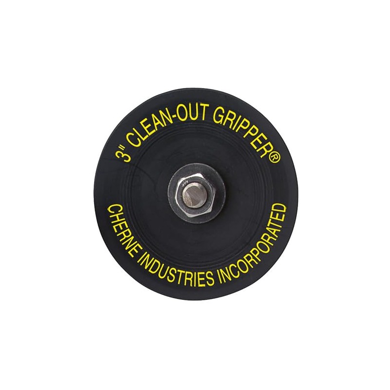 Cherne 270178 Gripper 3 in. Black Mechanical Clean Out Plug