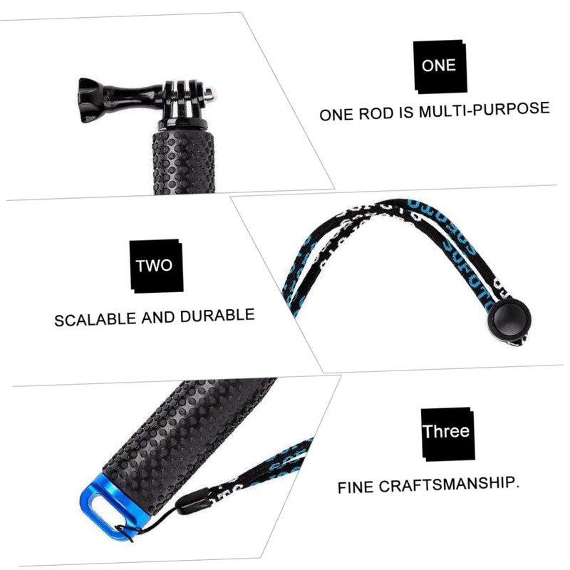 TEHAUX Telescopic Selfie Stick Monopod Extendable Aluminum Alloy Camera Pole
